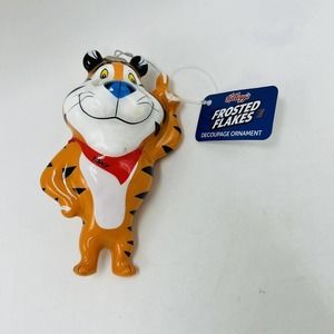Tony the Tiger Decoupage Ornament Frosted Flakes Ruz 2022 Kellogg's New